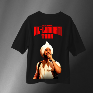 DIL-ILUMINATI DILJIT DOSANJH design oversized tshirt under 500 premium cotton terry 240 gsm