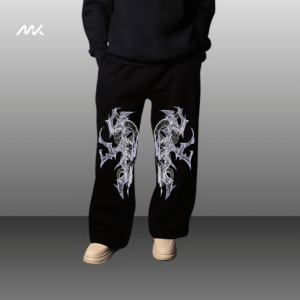 bootcut lower 240 gst french terry fabric | printed bootcut lower | trendy printed bootcut lower | melquoise | melqouise | trendy printed lowers under 400rs | UNISEX BOOTCUT STRAIGHT FIT SWEATPANTS | MELQUOISE | MELQOISE | MELQUOISE | straight fit printed lowers | baggy printed lowers | baggy printed sweatpants