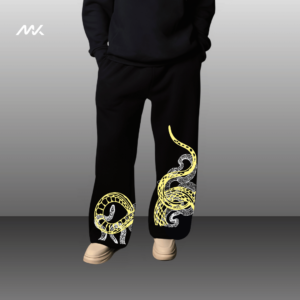 bootcut lower 240 gst french terry fabric | printed bootcut lower | trendy printed bootcut lower | melquoise | melqouise | trendy printed lowers under 400rs | bootcut straight fit sweatpants unisex | melquoise | melqouise |