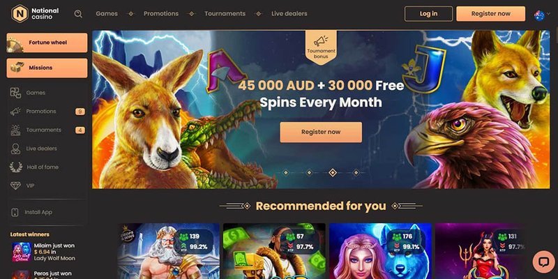 National casino au, national casino online